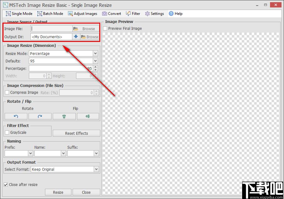 MSTech Image Resize Basic下载,图像压缩,图像转换